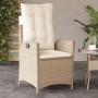 Sillones reclinables de jardín con cojines beige 2 uds ratán PE de vidaXL, Sillas de jardín - Ref: Foro24-365268, Precio: 245...