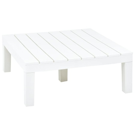 Mesa de jardín de plástico blanco 78x78x31 cm de vidaXL, Mesas de jardín - Ref: Foro24-48827, Precio: 119,44 €, Descuento: %