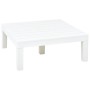 Mesa de jardín de plástico blanco 78x78x31 cm de vidaXL, Mesas de jardín - Ref: Foro24-48827, Precio: 119,44 €, Descuento: %