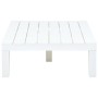 Mesa de jardín de plástico blanco 78x78x31 cm de vidaXL, Mesas de jardín - Ref: Foro24-48827, Precio: 119,44 €, Descuento: %