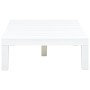 Mesa de jardín de plástico blanco 78x78x31 cm de vidaXL, Mesas de jardín - Ref: Foro24-48827, Precio: 119,44 €, Descuento: %