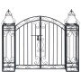 Decorative wrought iron garden gate 122x20.5x100 cm by vidaXL, Pergolas, arches and garden trellises - Ref: Foro24-49419, Pri...