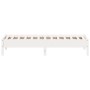 Estructura de cama madera maciza de pino blanco 90x190 cm de vidaXL, Camas y somieres - Ref: Foro24-842727, Precio: 86,13 €, ...