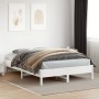 Estructura de cama madera maciza de pino blanco 150x200 cm de vidaXL, Camas y somieres - Ref: Foro24-842695, Precio: 119,04 €...