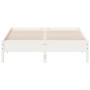 Estructura de cama madera maciza de pino blanco 150x200 cm de vidaXL, Camas y somieres - Ref: Foro24-842695, Precio: 119,04 €...