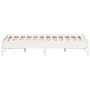 Estructura de cama madera maciza de pino blanco 150x200 cm de vidaXL, Camas y somieres - Ref: Foro24-842695, Precio: 119,04 €...