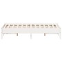 Estructura de cama madera maciza de pino blanco 135x190 cm de vidaXL, Camas y somieres - Ref: Foro24-842719, Precio: 113,76 €...