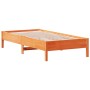 Estructura de cama madera maciza de pino marrón cera 75x190 cm de vidaXL, Camas y somieres - Ref: Foro24-842733, Precio: 82,0...