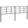 Black metal headboard 200 cm by vidaXL, Headboards and footboards - Ref: Foro24-355599, Price: 38,99 €, Discount: %