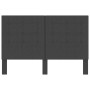 Tufted headboard in dark gray fabric 140x200 cm by vidaXL, Headboards and footboards - Ref: Foro24-287472, Price: 89,82 €, Di...