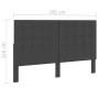 Cabecero copetudo de tela gris oscuro 180x200 cm de vidaXL, Cabeceros y pies de cama - Ref: Foro24-287474, Precio: 113,36 €, ...