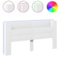 Cabecero de cama con LED blanco 200x16,5x103,5 cm de vidaXL, Cabeceros y pies de cama - Ref: Foro24-839266, Precio: 115,00 €,...