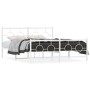 Estructura cama metal con cabecero y estribo blanco 150x200 cm de vidaXL, Camas y somieres - Ref: Foro24-376295, Precio: 123,...