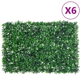 Artificial bush leaf fence 6 units green 40x60 cm by vidaXL, Garden - Ref: Foro24-366636, Price: 57,35 €, Discount: %