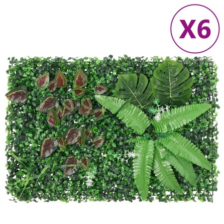  Künstlicher Pflanzenzaun 6 Stück grün 40x60 cm von vidaXL, Garten - Ref: Foro24-366648, Preis: 64,03 €, Rabatt: %