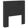 Cabecero de cama con luz LED negro 100x16,5x103,5 cm de vidaXL, Cabeceros y pies de cama - Ref: Foro24-839232, Precio: 78,71 ...