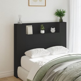 Bed headboard with LED light black 120x16.5x103.5 cm by vidaXL, Headboards and footboards - Ref: Foro24-839239, Price: 82,58 ...