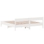 Estructura de cama con cabecero madera de pino blanco 200x200cm de vidaXL, Camas y somieres - Ref: Foro24-3216210, Precio: 20...