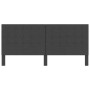 Tufted headboard in dark gray fabric 200x200 cm by vidaXL, Headboards and footboards - Ref: Foro24-287475, Price: 116,31 €, D...