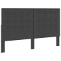 Tufted headboard in dark gray fabric 160x200 cm by vidaXL, Headboards and footboards - Ref: Foro24-287473, Price: 104,65 €, D...