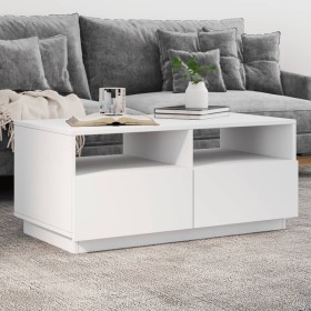 LED white coffee table 90x49x40 cm by vidaXL, Coffee table - Ref: Foro24-839833, Price: 101,99 €, Discount: %