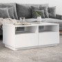 LED white coffee table 90x49x40 cm by vidaXL, Coffee table - Ref: Foro24-839833, Price: 97,45 €, Discount: %