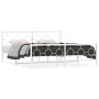 Metal bed frame with white headboard and footboard 180x200 cm by vidaXL, Beds and slatted bases - Ref: Foro24-376297, Price: ...