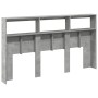 Bed headboard with LED light in concrete gray 180x17x102 cm by vidaXL, Headboards and footboards - Ref: Foro24-839213, Price:...