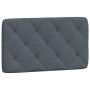 Padded dark gray velvet headboard 80 cm by vidaXL, Headboards and footboards - Ref: Foro24-374703, Price: 45,99 €, Discount: %