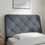 Padded dark gray velvet headboard 80 cm by vidaXL, Headboards and footboards - Ref: Foro24-374703, Price: 45,99 €, Discount: %