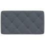 Padded dark gray velvet headboard 80 cm by vidaXL, Headboards and footboards - Ref: Foro24-374703, Price: 45,99 €, Discount: %