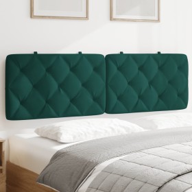 Cabecero de cama acolchado terciopelo verde oscuro 160 cm de vidaXL, Cabeceros y pies de cama - Ref: Foro24-374736, Precio: 7...