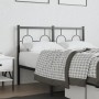 Black metal headboard 120 cm by vidaXL, Headboards and footboards - Ref: Foro24-376257, Price: 51,39 €, Discount: %