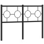 Black metal headboard 120 cm by vidaXL, Headboards and footboards - Ref: Foro24-376257, Price: 51,39 €, Discount: %