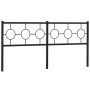 Cabecero de metal negro 180 cm de vidaXL, Cabeceros y pies de cama - Ref: Foro24-376262, Precio: 55,74 €, Descuento: %