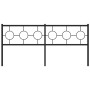 Cabecero de metal negro 180 cm de vidaXL, Cabeceros y pies de cama - Ref: Foro24-376262, Precio: 55,74 €, Descuento: %