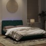 Estructura de cama con luces terciopelo verde oscuro 120x200 cm de vidaXL, Camas y somieres - Ref: Foro24-3213846, Precio: 19...