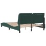 Estructura de cama con luces terciopelo verde oscuro 120x200 cm de vidaXL, Camas y somieres - Ref: Foro24-3213846, Precio: 19...