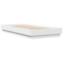 Estructura de cama madera de ingeniería blanca 100x200 cm de vidaXL, Camas y somieres - Ref: Foro24-839595, Precio: 92,04 €, ...