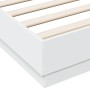 Estructura de cama madera de ingeniería blanca 120x190 cm de vidaXL, Camas y somieres - Ref: Foro24-3209884, Precio: 120,15 €...