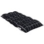 Low back chair cushions 6 pcs Oxford fabric black checkered by vidaXL, Cushions for chairs and sofas - Ref: Foro24-377721, Pr...