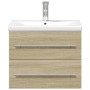 Mueble de baño con lavabo integrado roble Sonoma de vidaXL, Tocadores de baño - Ref: Foro24-3278767, Precio: 212,39 €, Descue...