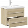 Mueble de baño con lavabo integrado roble Sonoma de vidaXL, Tocadores de baño - Ref: Foro24-3278767, Precio: 212,39 €, Descue...