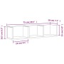 Wall-mounted furniture 2 units engineered wood white 75x18x16.5 cm by vidaXL, Shelves and shelves - Ref: Foro24-840430, Price...