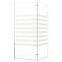 Striped tempered glass shower screen 120x140 cm by vidaXL, shower doors - Ref: Foro24-146225, Price: 152,25 €, Discount: %