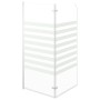 Striped tempered glass shower screen 120x140 cm by vidaXL, shower doors - Ref: Foro24-146225, Price: 152,25 €, Discount: %