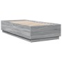 Estructura de cama madera de ingeniería gris Sonoma 90x200 cm de vidaXL, Camas y somieres - Ref: Foro24-3209728, Precio: 112,...