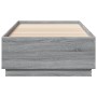 Estructura de cama madera de ingeniería gris Sonoma 90x200 cm de vidaXL, Camas y somieres - Ref: Foro24-3209728, Precio: 112,...