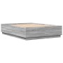 Estructura de cama madera de ingeniería gris Sonoma 160x200 cm de vidaXL, Camas y somieres - Ref: Foro24-3209693, Precio: 153...