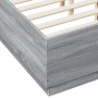 Estructura de cama madera de ingeniería gris Sonoma 135x190 cm de vidaXL, Camas y somieres - Ref: Foro24-3209742, Precio: 143...